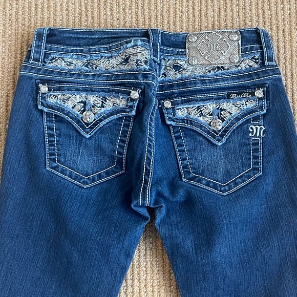 Miss Me Womens Signature Boot Size 27 JE81788R Low rise Stretch Denim Jeans - Picture 7 of 11
